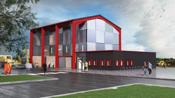 An artist impression of a new Civil Engineering Training Facility