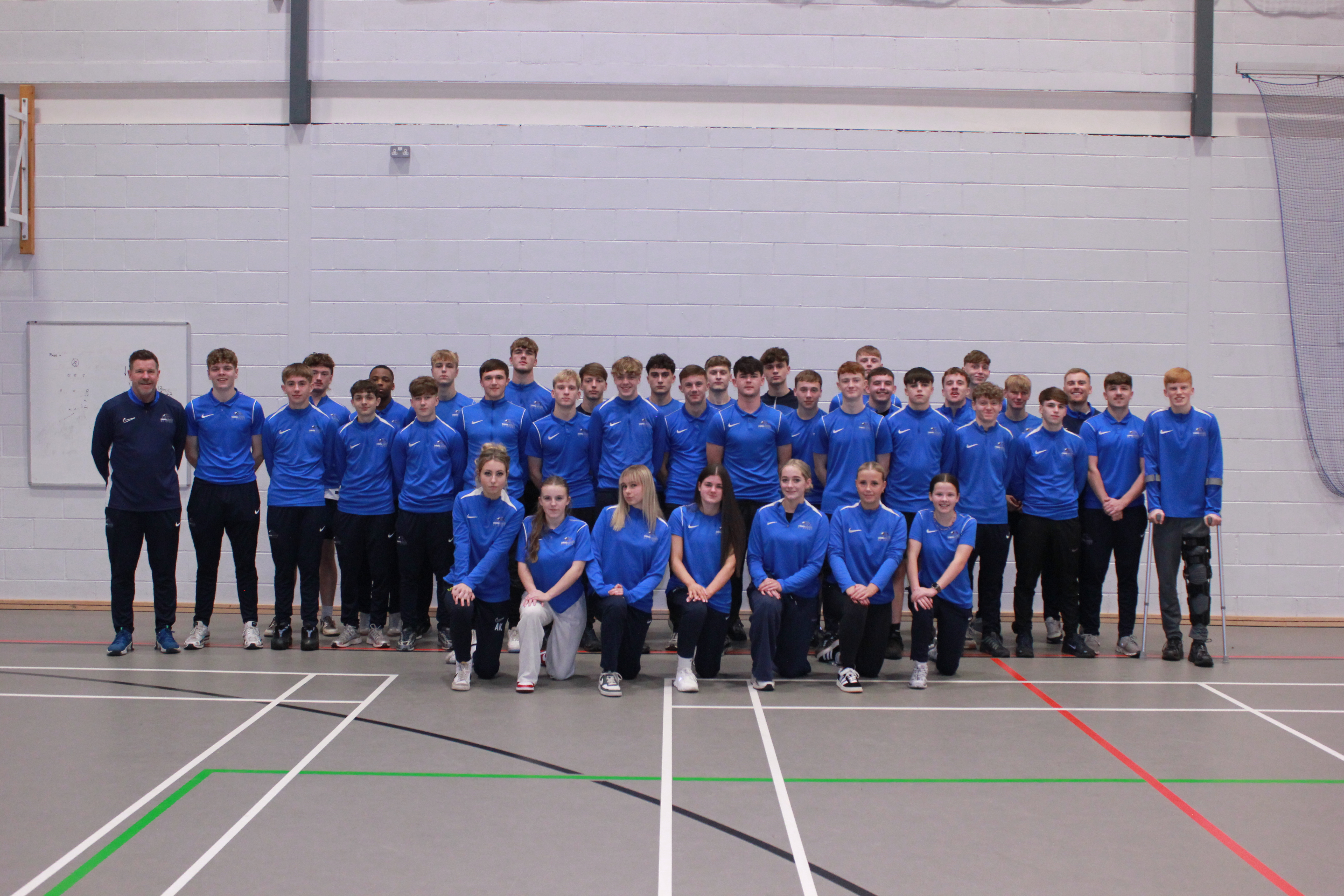 Group picture of all Cumbria Institute of Sport learners and lecturers.
